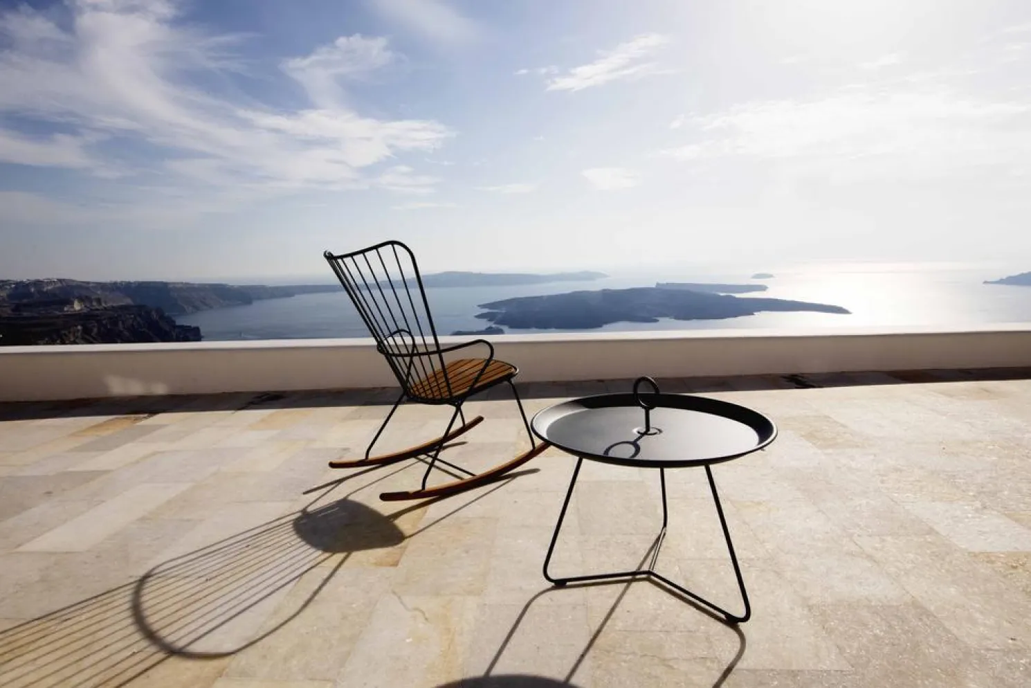 HOUE Outdoor Beistelltisch Eyelet pistaziengrün H:46,5 x D:45 x W:45