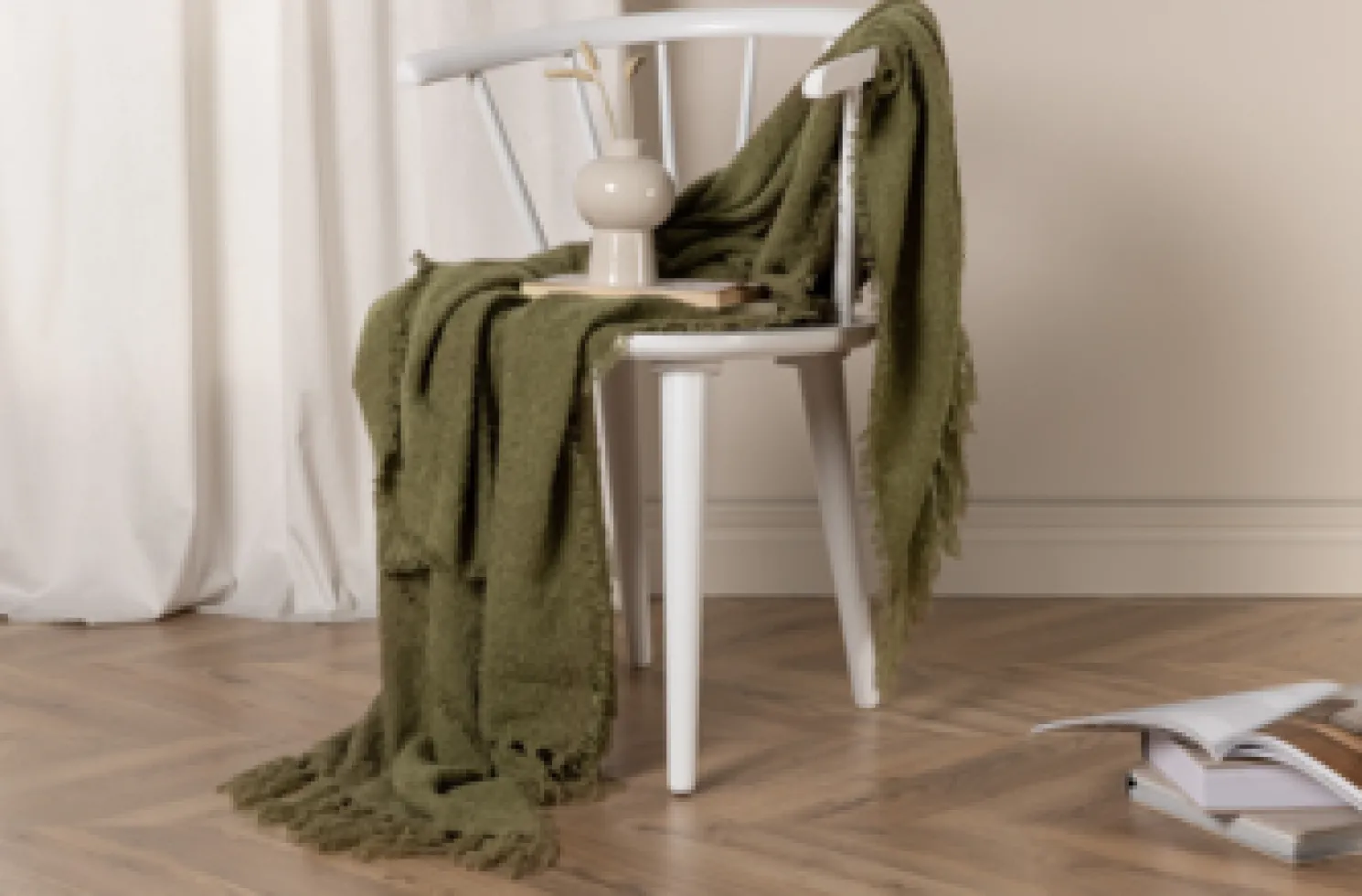 Venture Design Decke Stanly - 130x170 cm Weiß