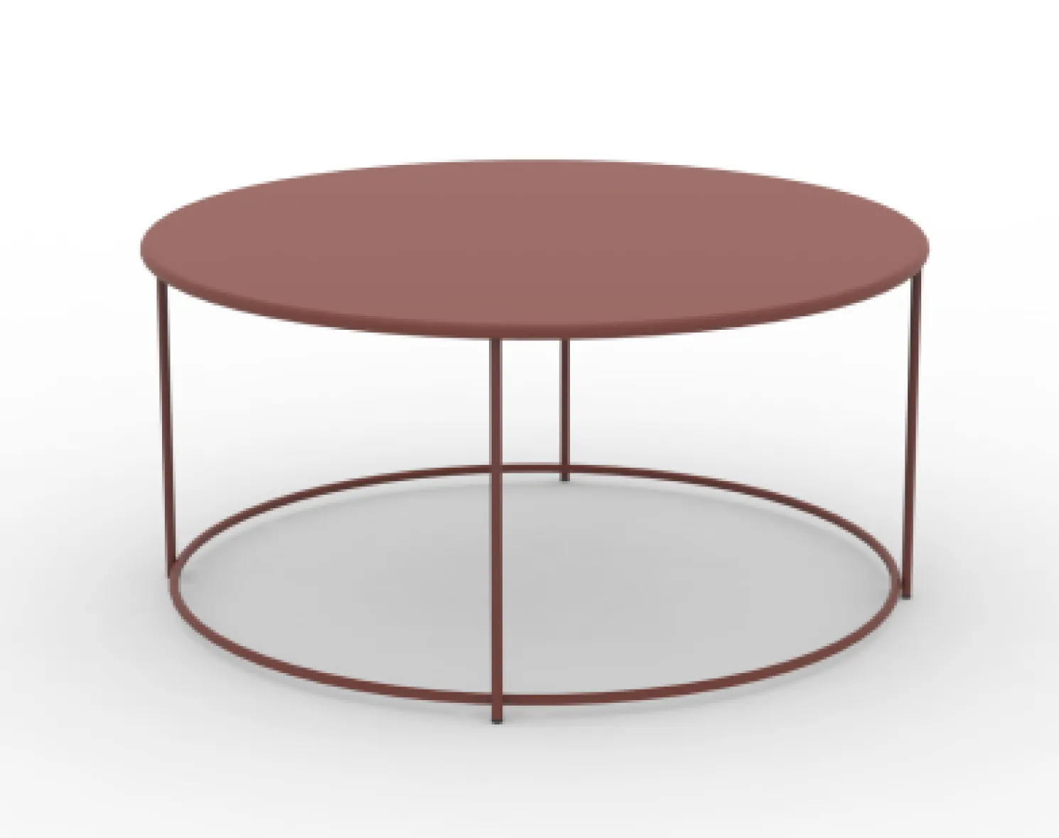 vermobil Daisy Outdoor Beistelltisch verzinkt Ø 90 cm terracotta