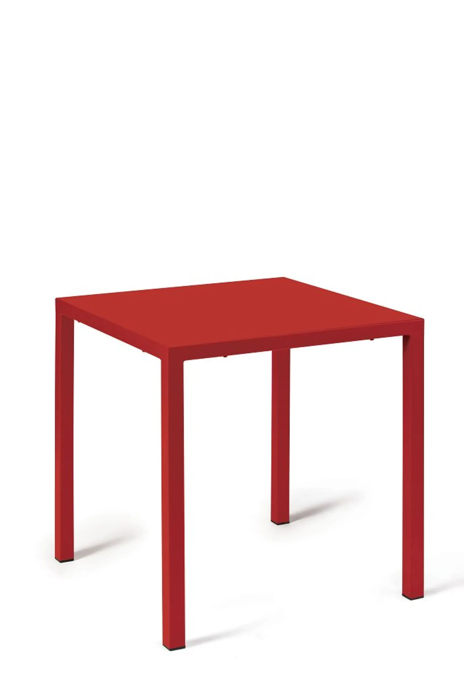 vermobil Kleiner Beistelltisch Quatris 60x60x75 cm rot