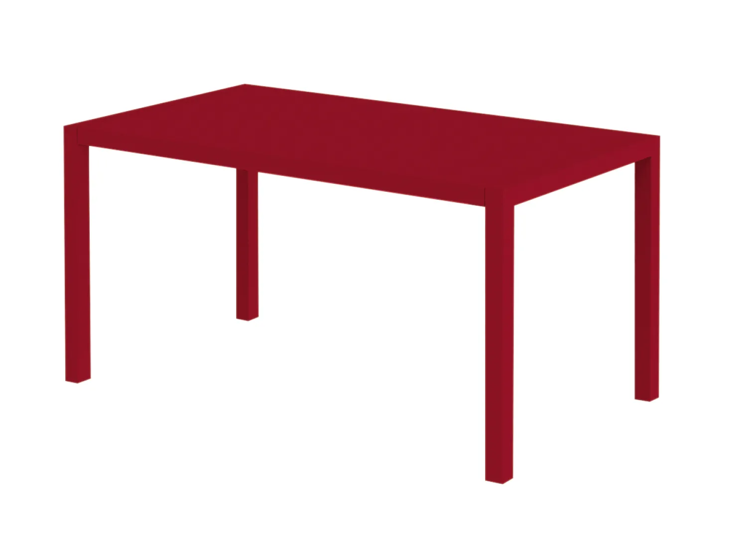 vermobil Outdoor Tisch140x80x75 cm rot