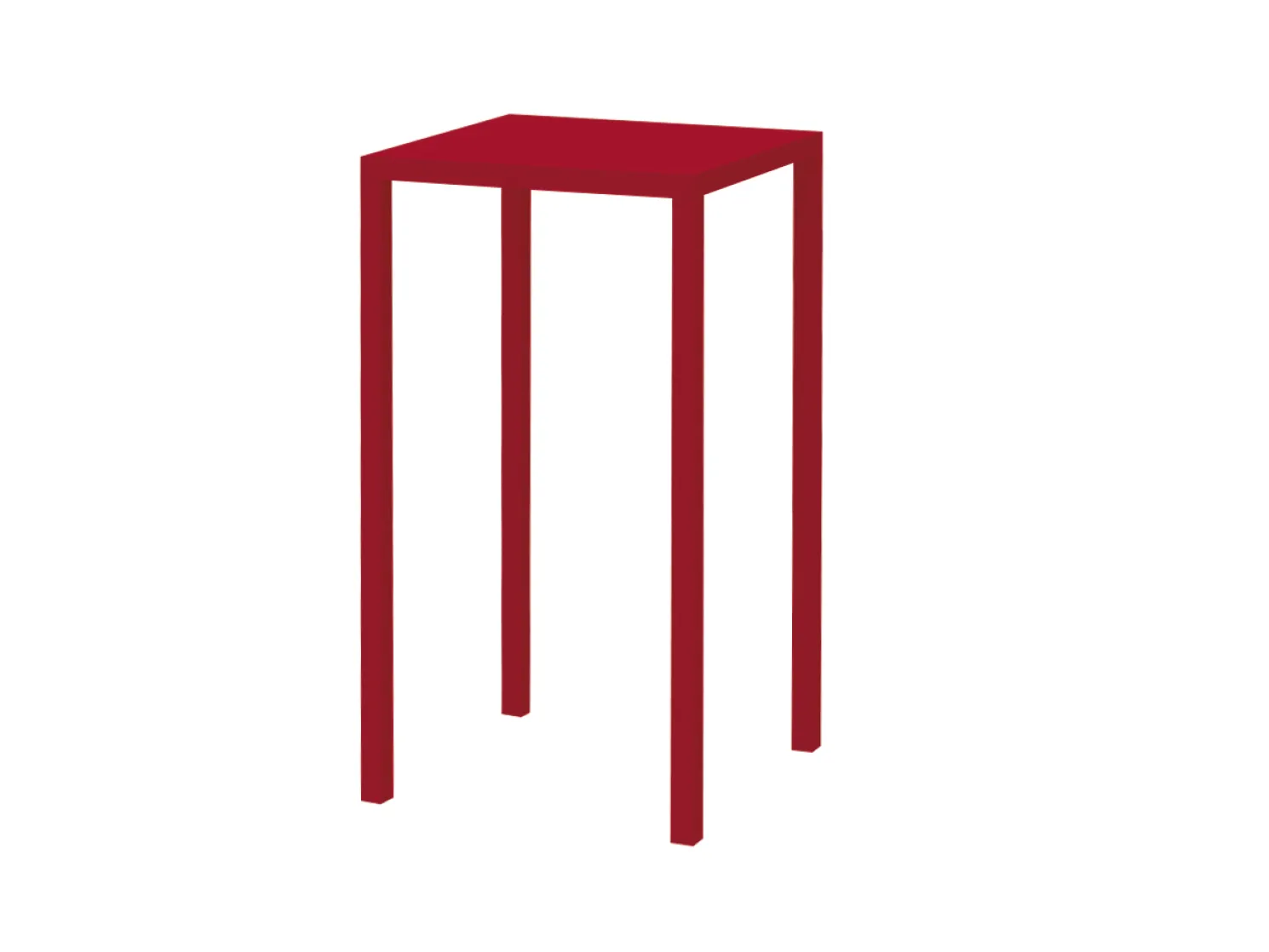 vermobil Stehtisch Quatris 60x60x110h rot