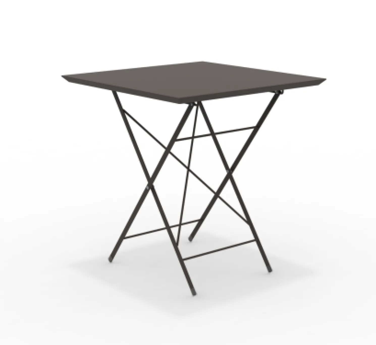 vermobil STEP - robuster Outdoortisch klappbar 70x70 cm bronze