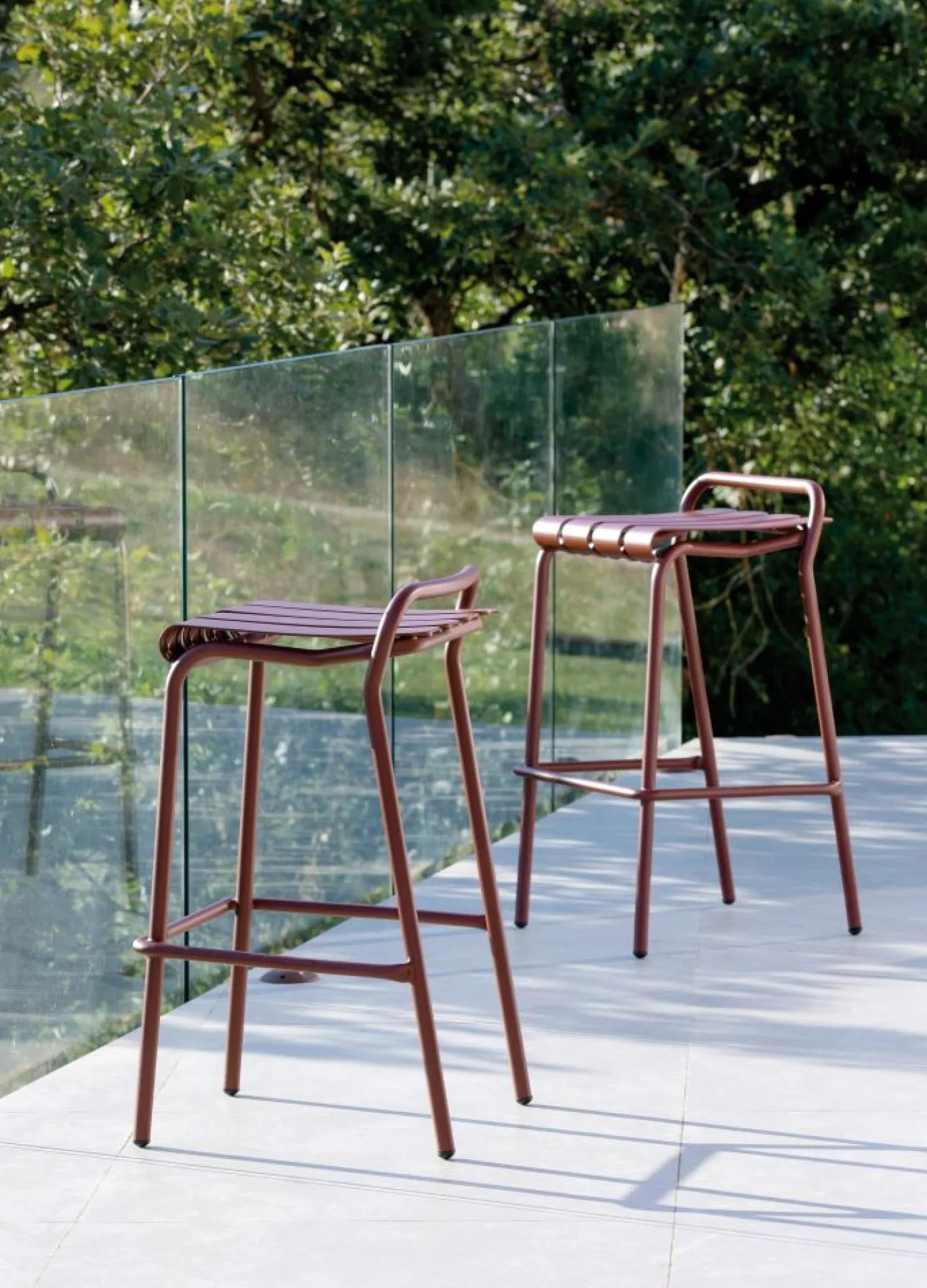 vermobil Verdea Outdoor Barhocker stapelbar dunkelgrau