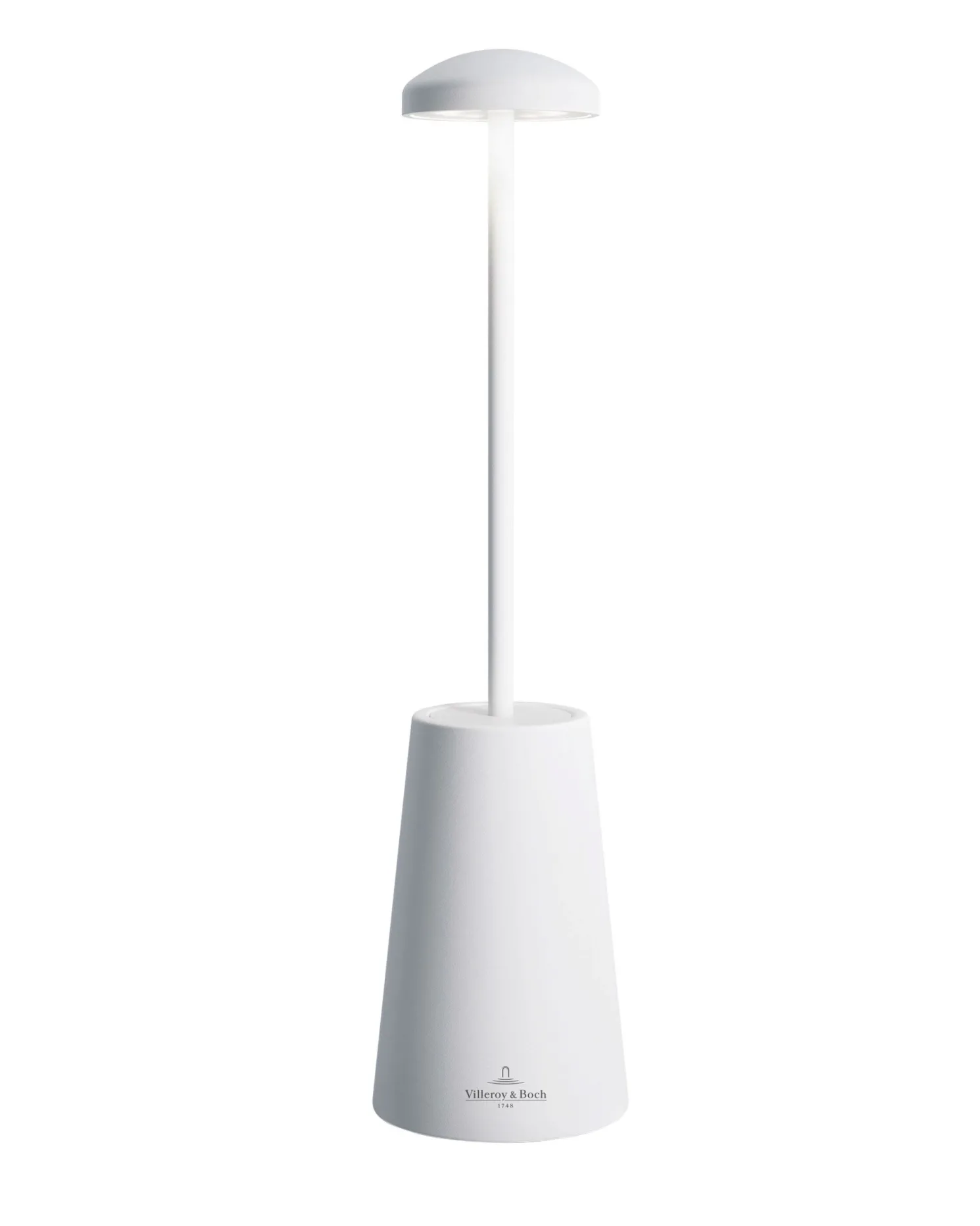Villeroy & Boch SIENA hochwertige Akku-Tischleuchte mit Sockel weiß