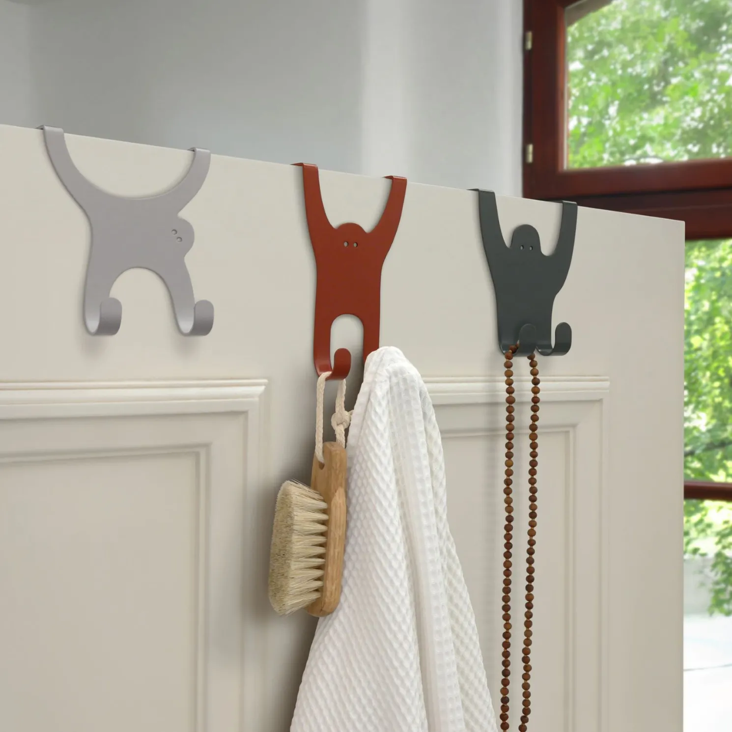 vonbox Kinder Türhaken Affenbande 3er Set