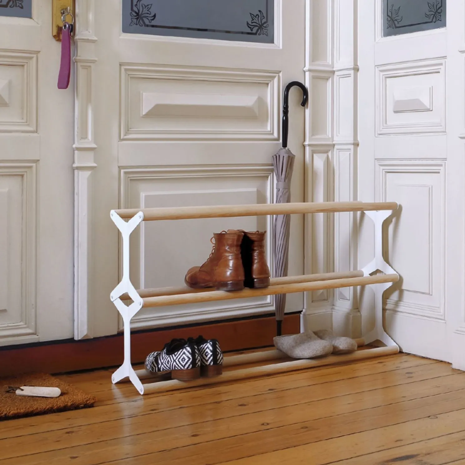 vonbox Modernes Schuhregal Stixx - modulares System Aufbaumodul 1 Fach