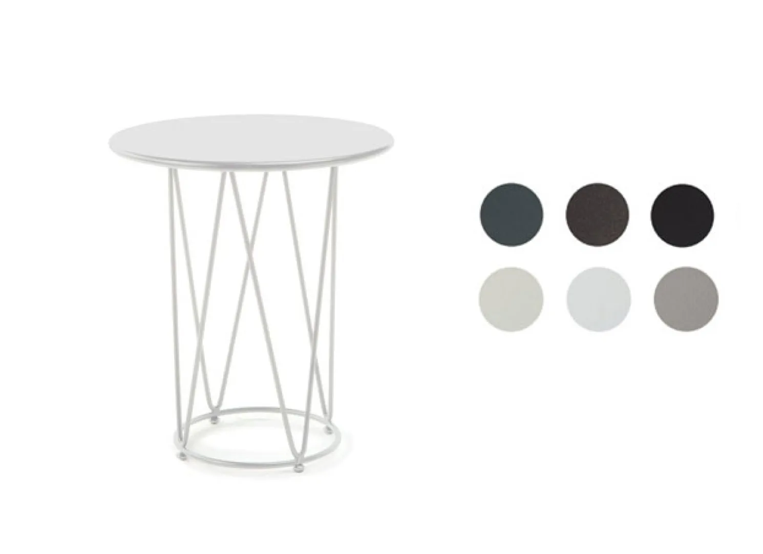 vermobil Tisch Daisy Ø 65 cm, Höhe 75 cm weiß