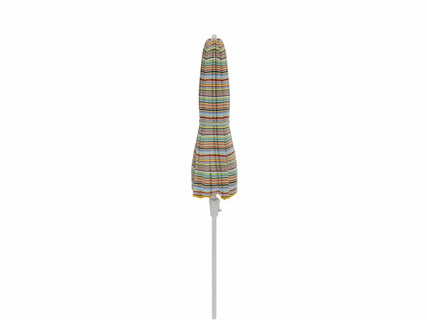 Weishäupl Pagodenschirm Ø 240 cm Alu weiß Multicolor mini, mit Kurbelmechanismus