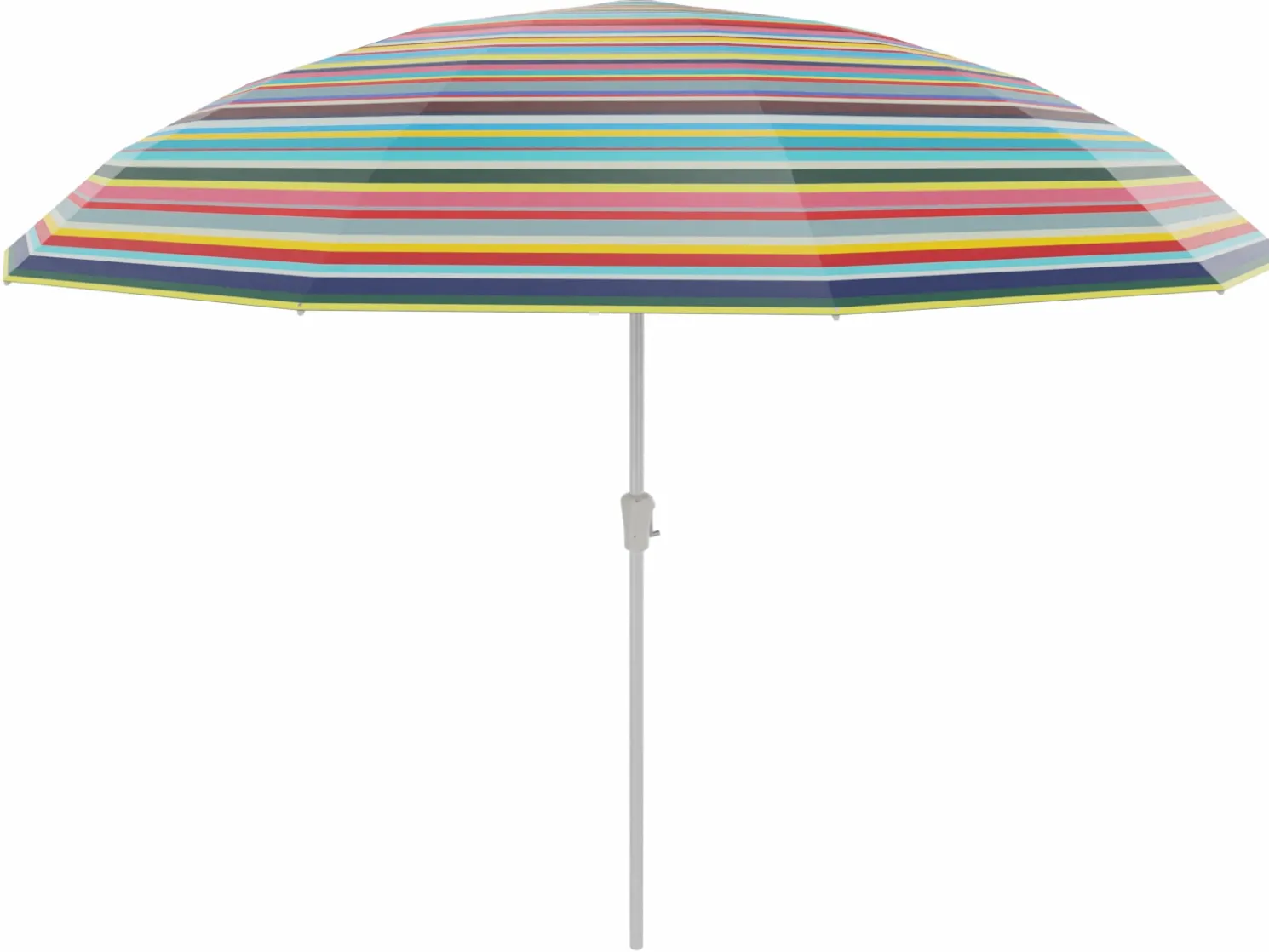 Weishäupl Pagodenschirm Ø 300 cm Alu weiß, Multicolor, mit Kurbelmechanismus