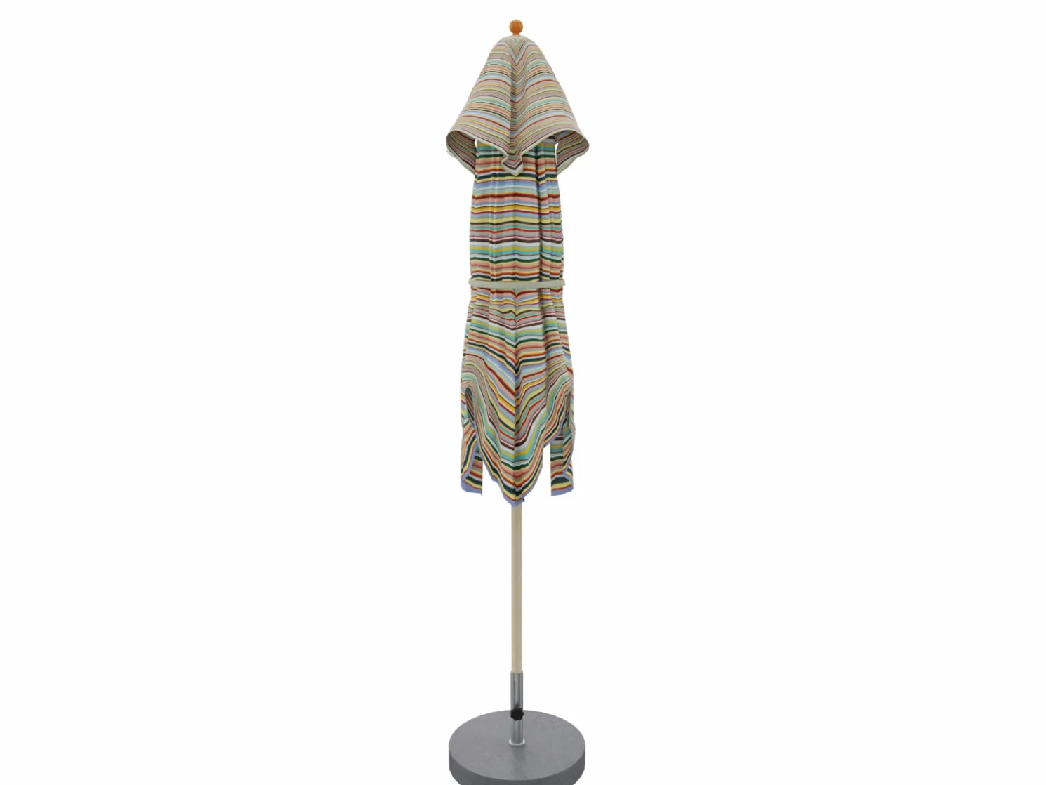 Weishäupl Quadratischer Schirm Klassiker 210 x 210 cm Acryltuch Multicolor mini mit Knickmechanismus und Flaschenzug