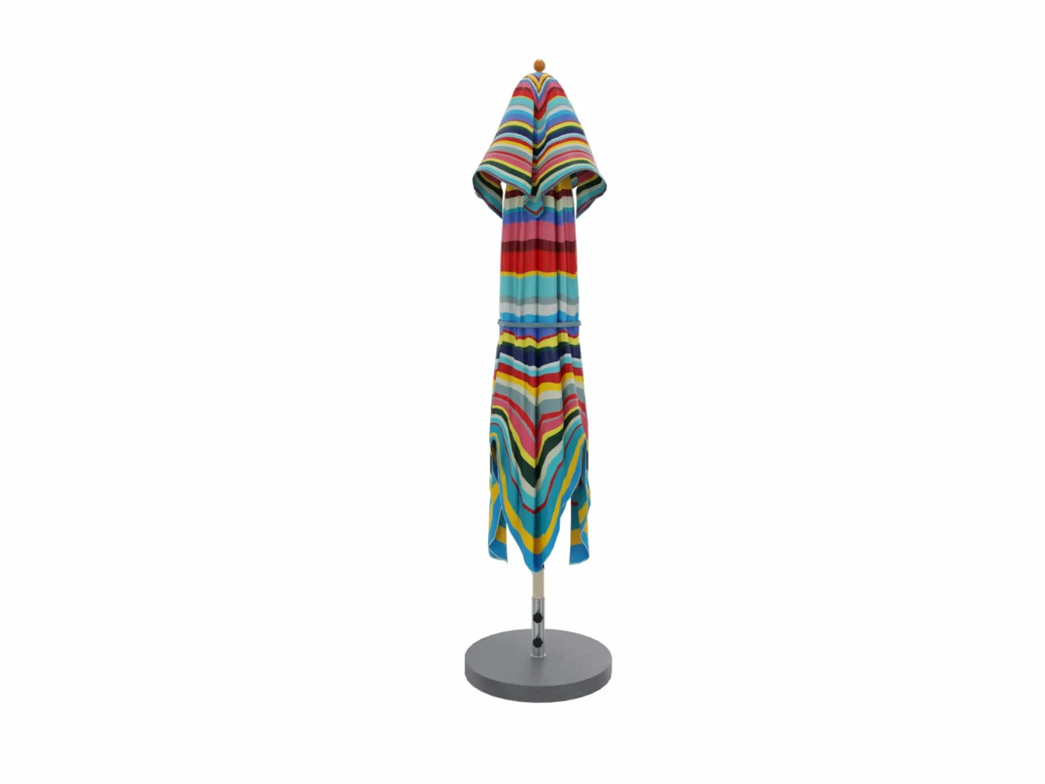 Weishäupl Schirm Klassiker Acryltuch 260x350 cm Multicolor mit Flaschenzug
