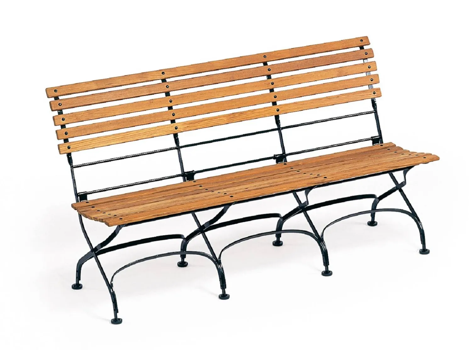 Weishäupl 3-Sitzer Outdoorbank Classic ohne Armlehnen graphitgrau