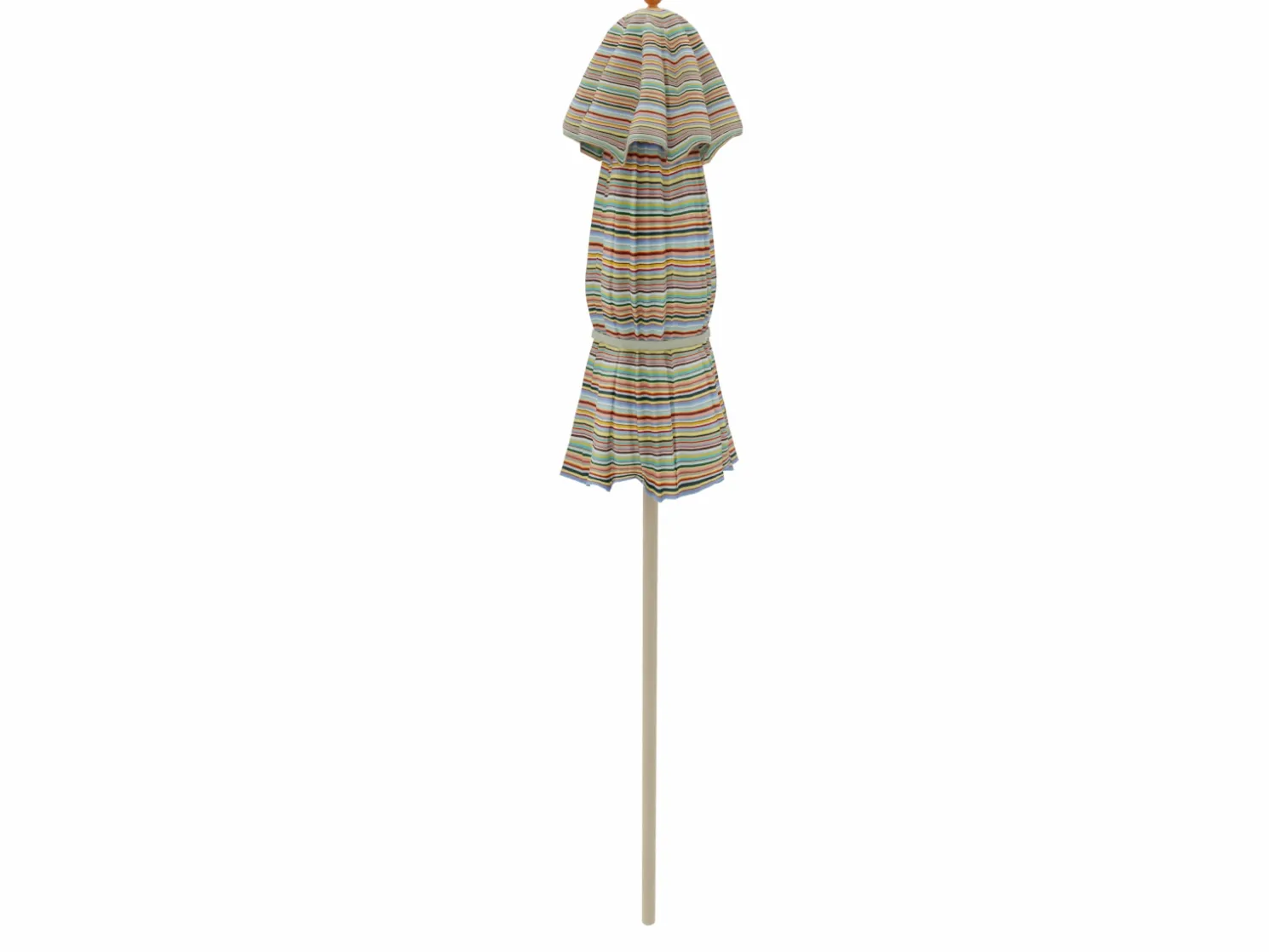 Weishäupl Sonnenschirm Ø 210 cm Klassiker Multicolor mini, mit Flaschenzug und Knickmechanismus