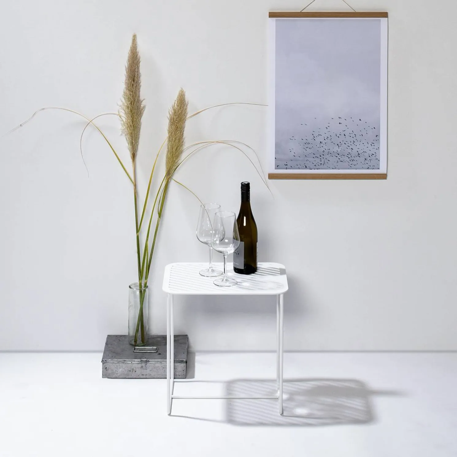 weld & co Beistelltisch Grid 02 weiß