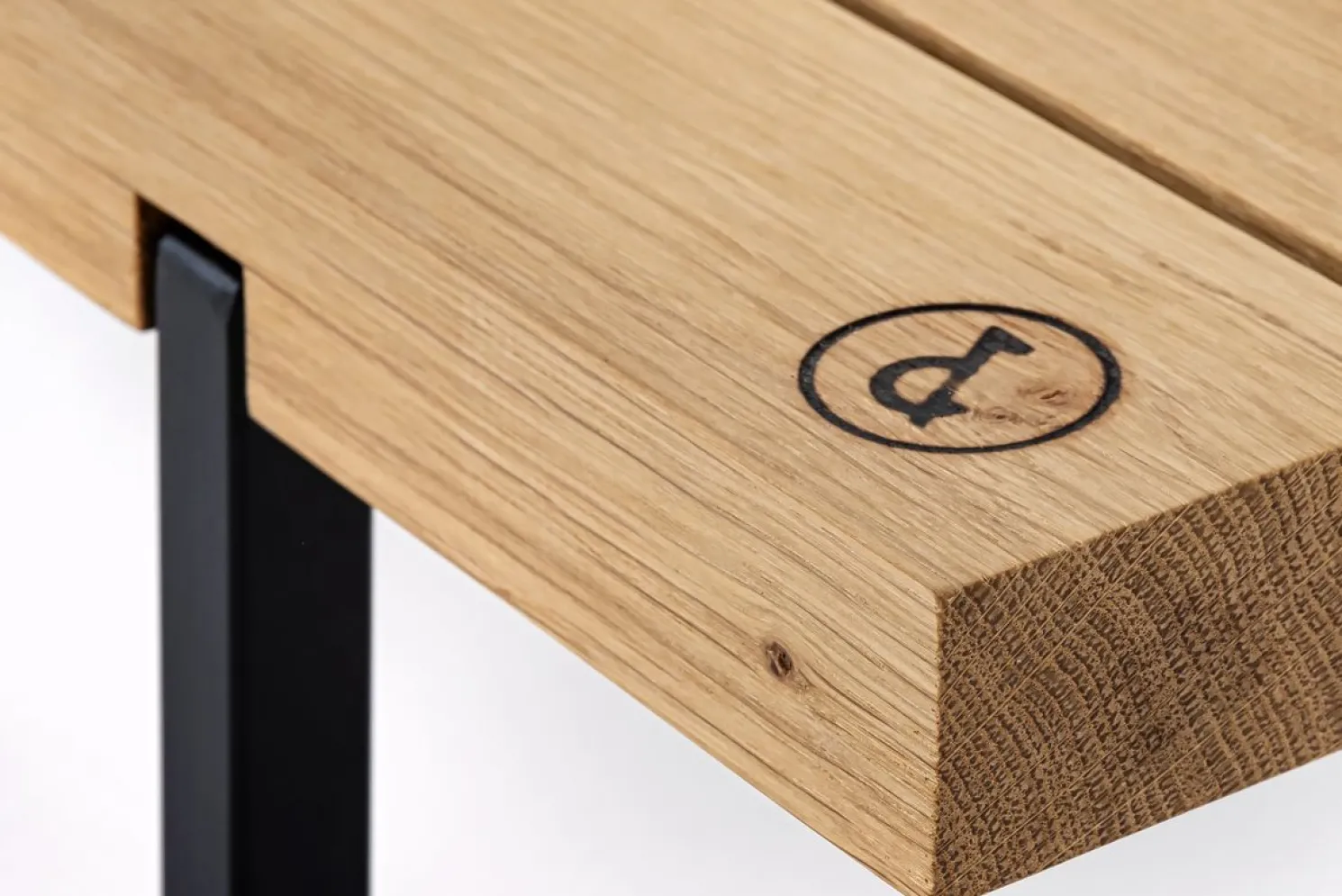 weld & co Sitzbank Eiche 01 S 90 x 40 x 45 schwarz