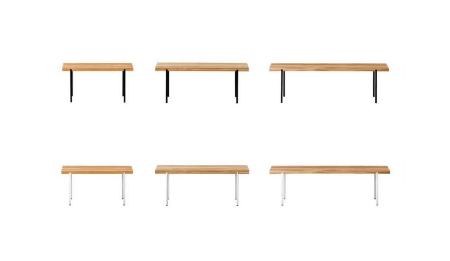 weld & co Sitzbank Eiche 01 S 90 x 40 x 45 schwarz