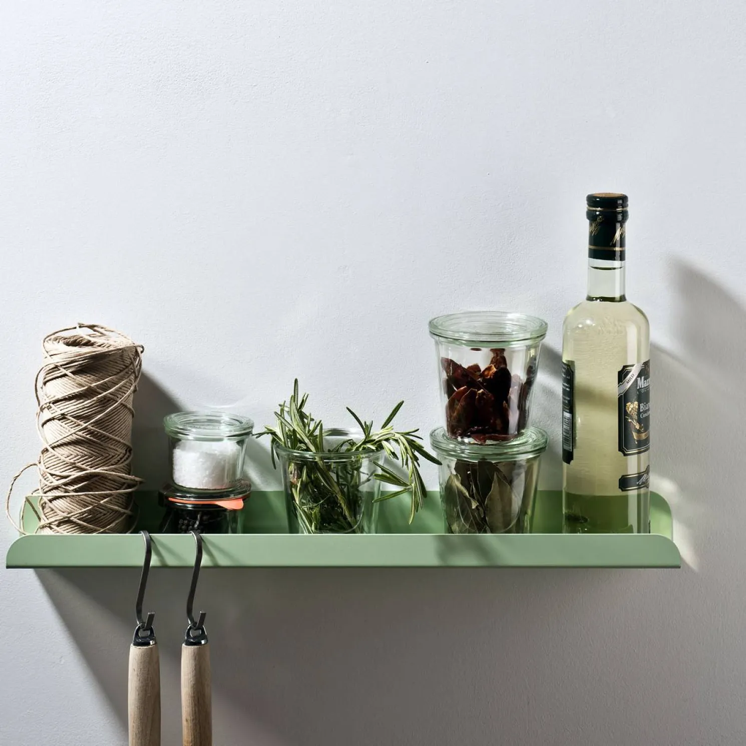 weld & co Wandregal Solid 02 weißgrün