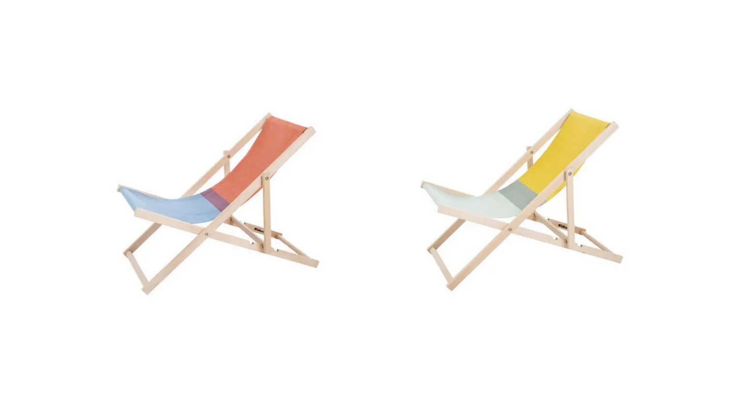 Weltevree Strandstuhl "Beach Chair" rot/blau