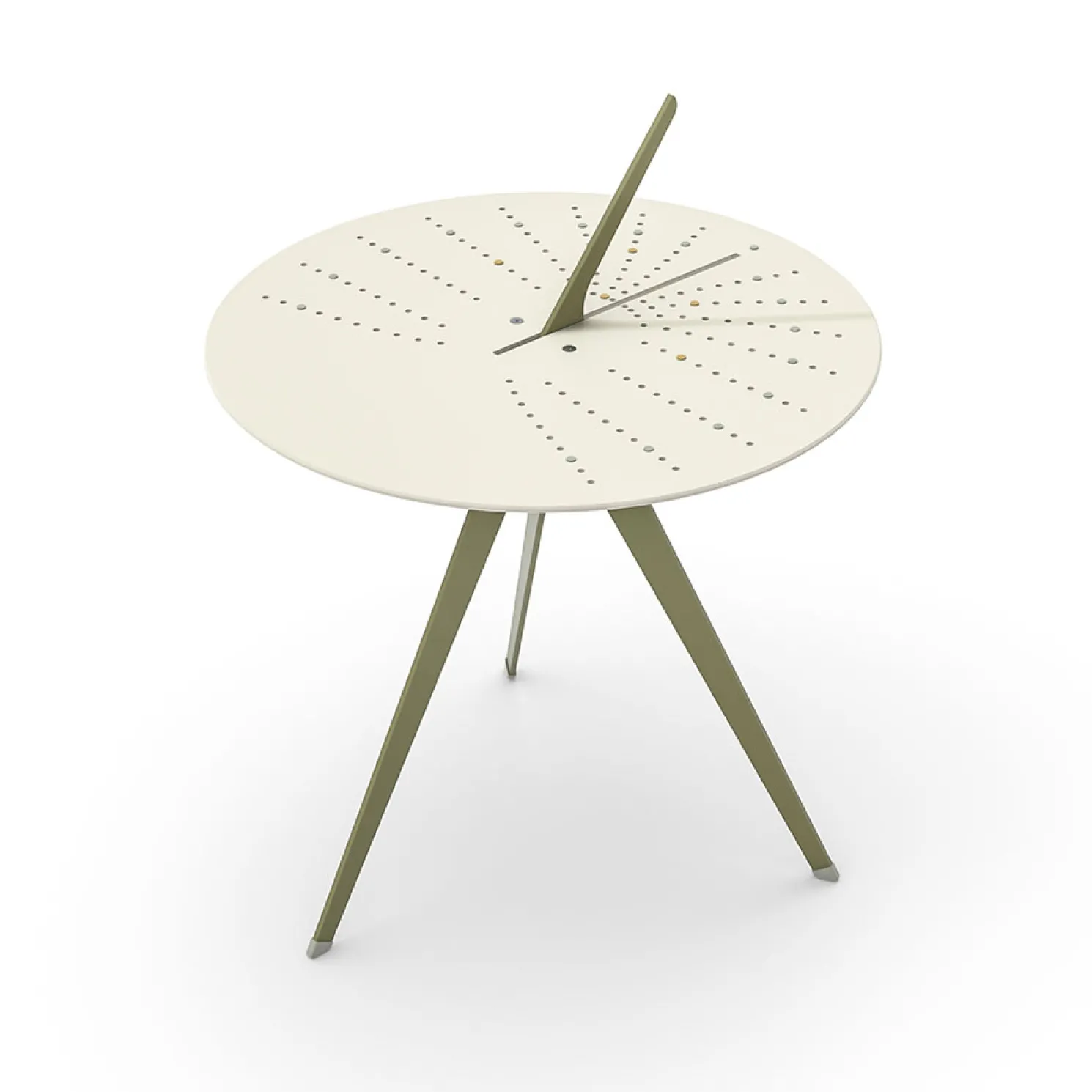 Weltevree Sundial Table - Sonnenuhr und Tisch Schilfgrün RAL 7032