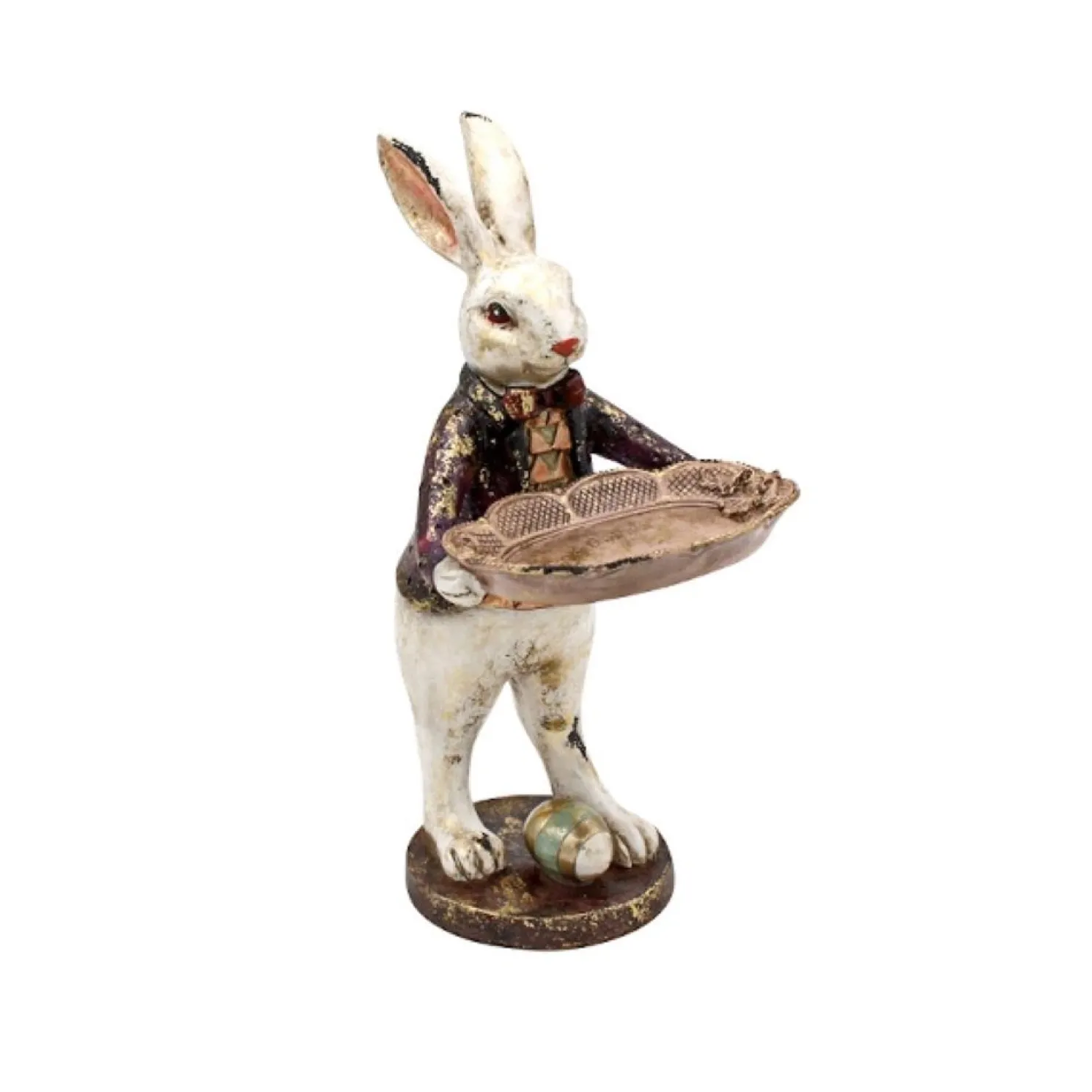 Werner Voß Hase mit Schale 17x14x30 cm