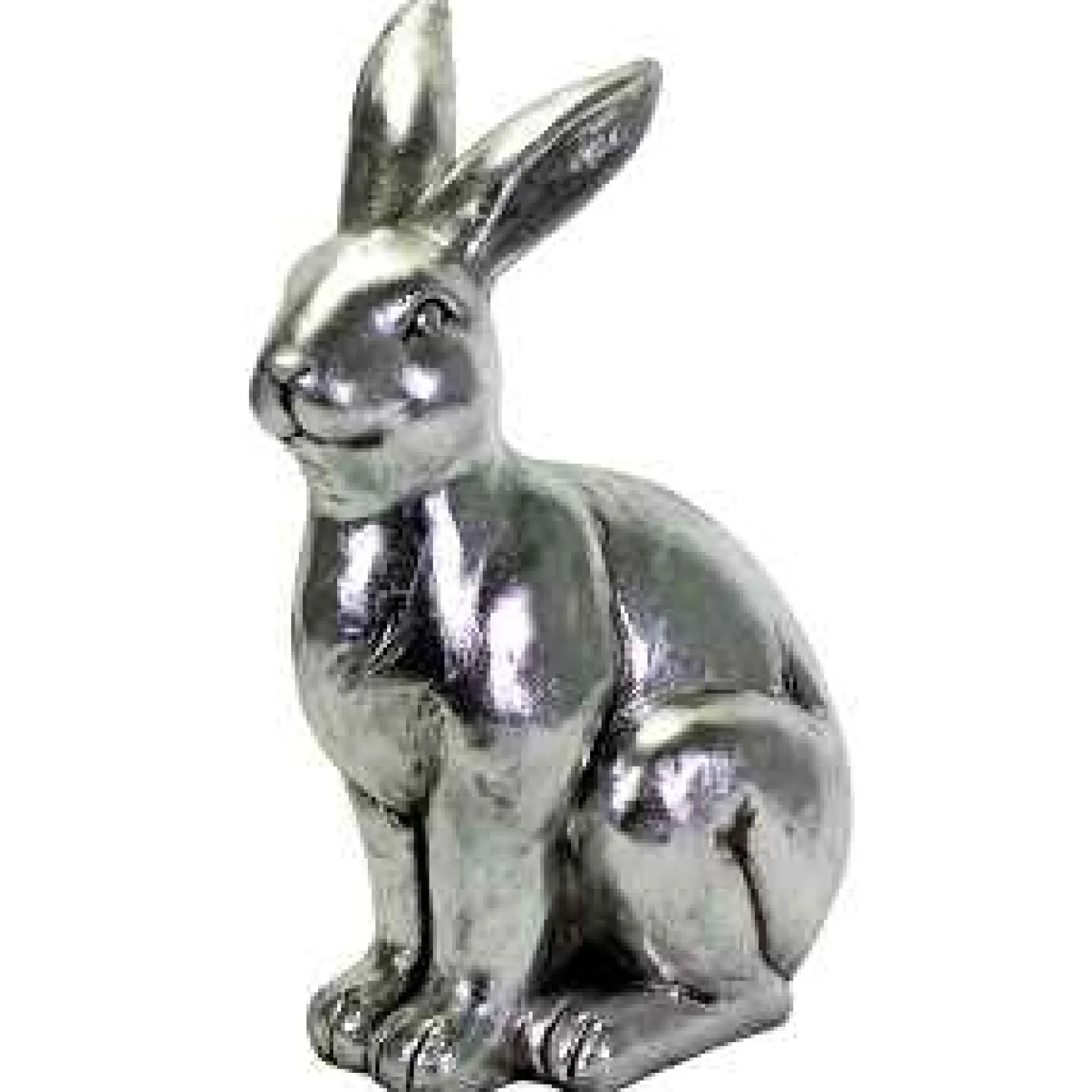 Werner Voß Hase silber - Höhe 41 cm