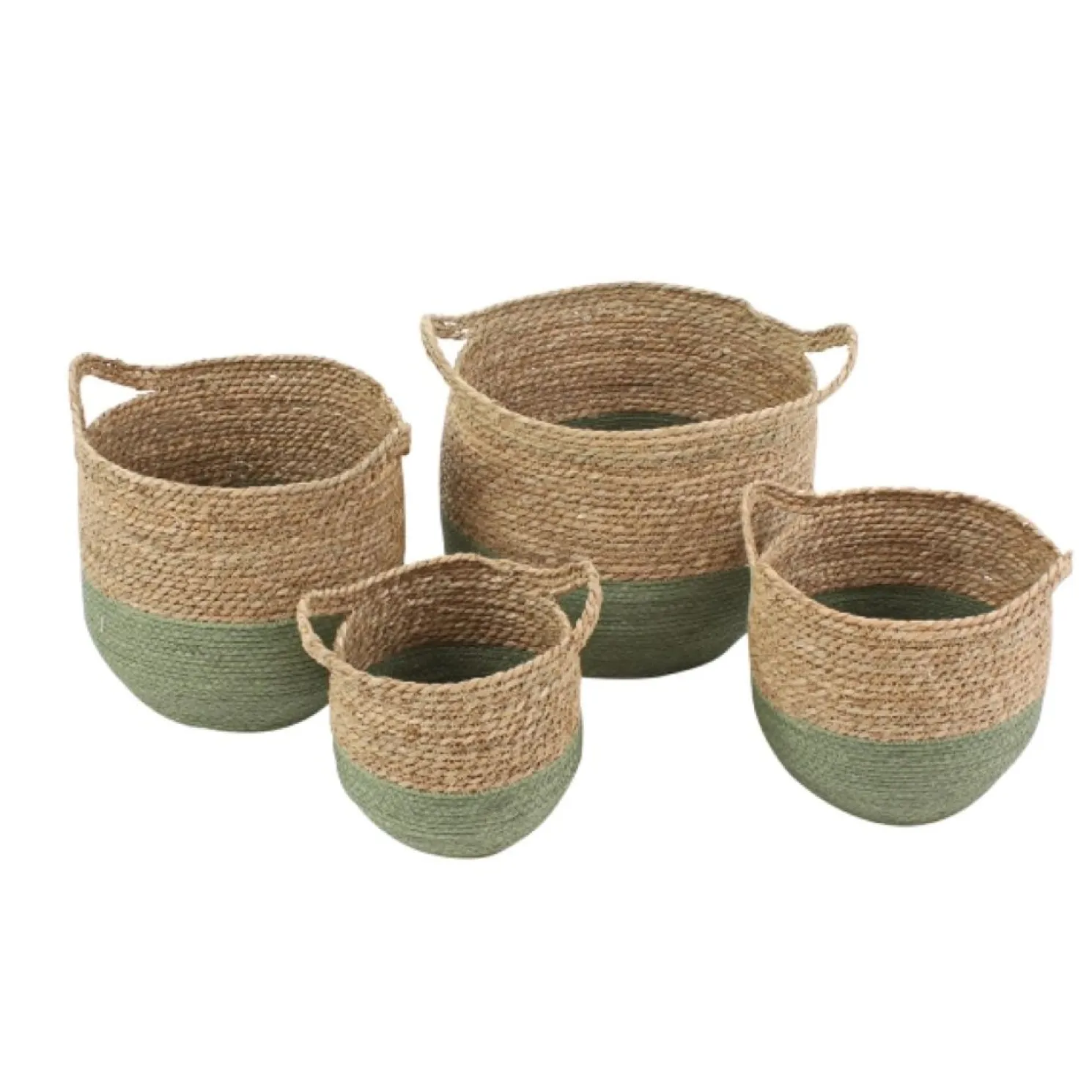 Werner Voß Korb Valencia, braun-grün Seegras Ø 22, h 21