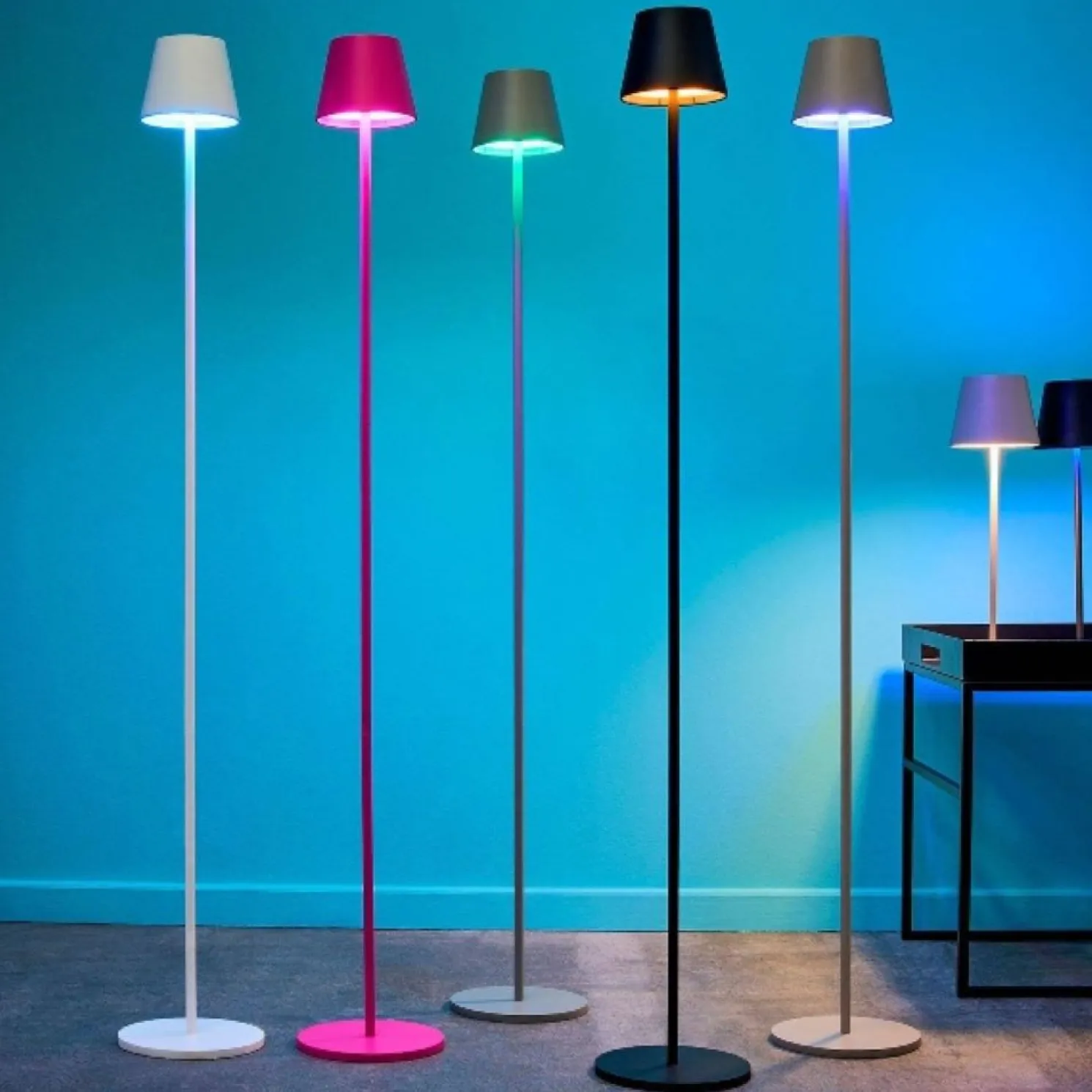 Werner Voß LED Outdoor Stehleuchte Lys Magenta