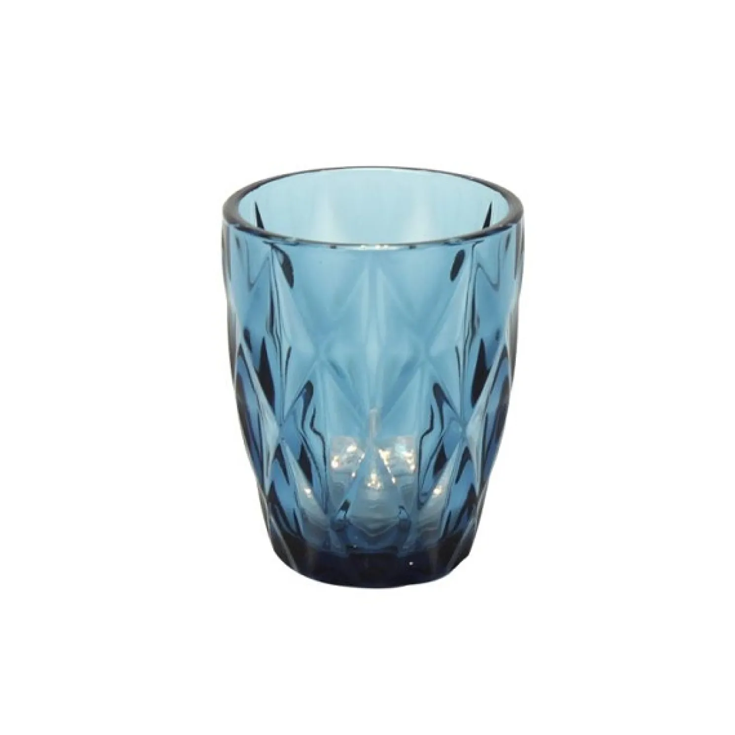 Werner Voß Wasserglas, Raute blau