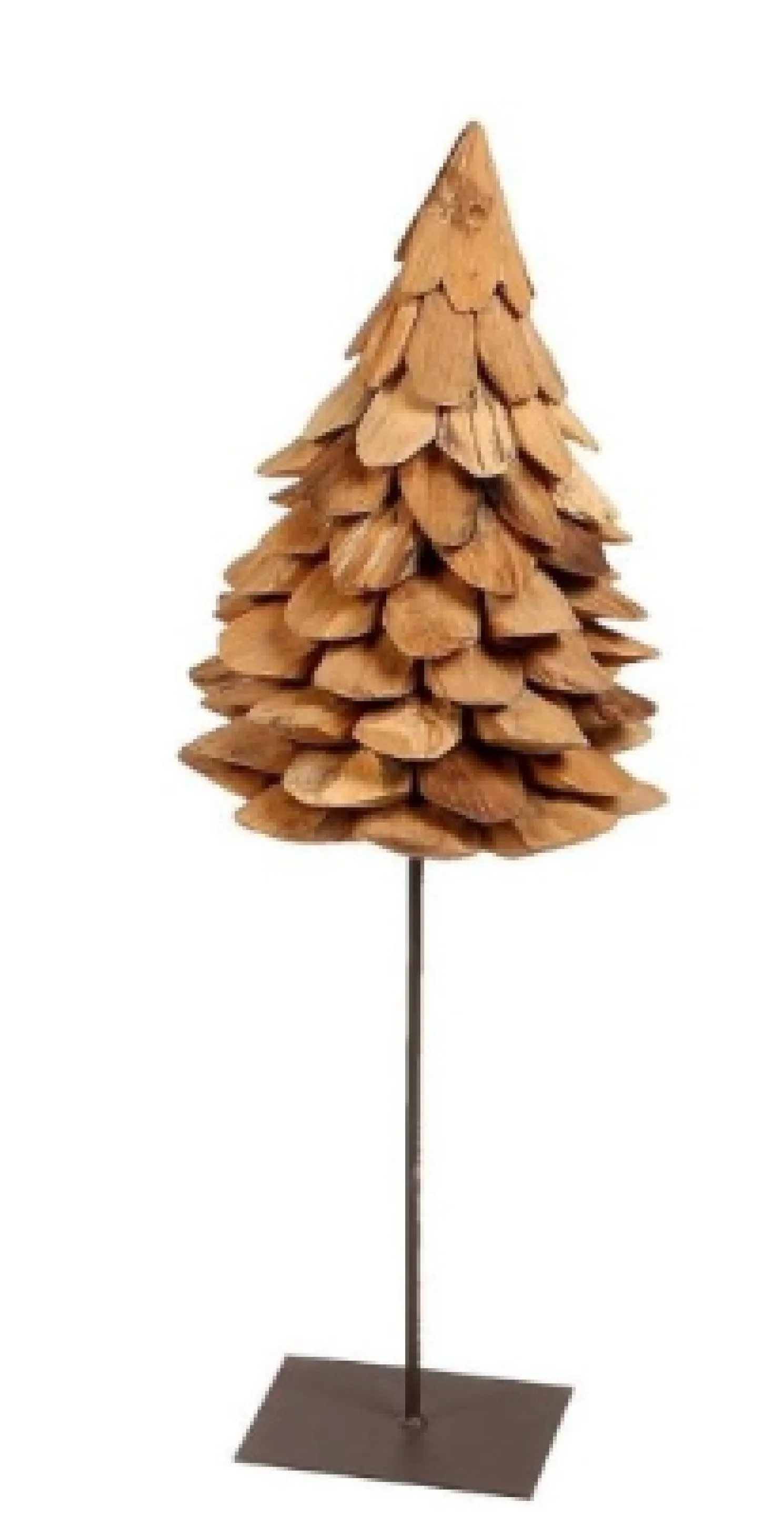 WMG Deko Baum aus Teakholz M 70 cm, Ø 25 cm