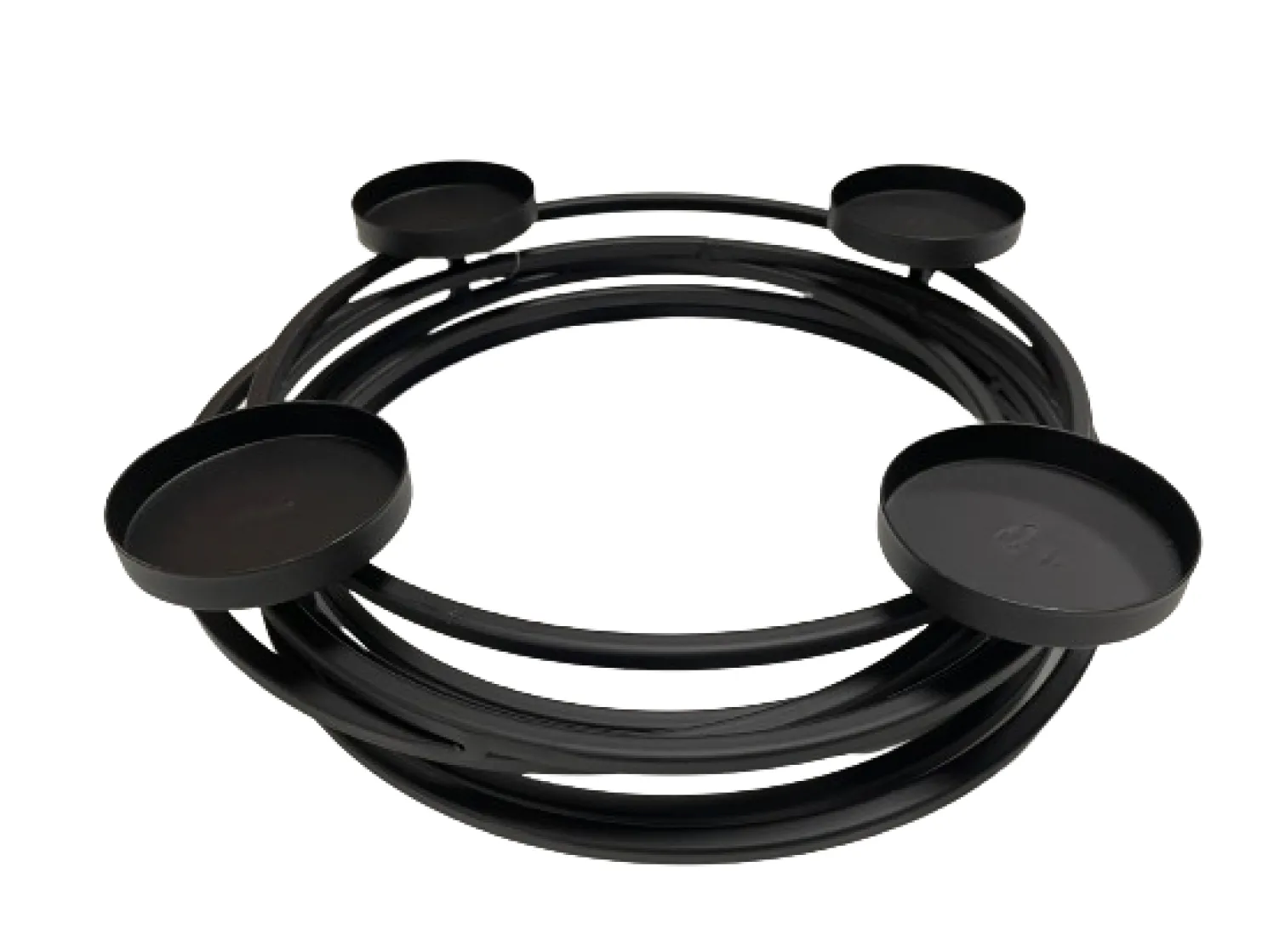 WMG Eisenleuchter Rampak 4-flg Höhe 10 cm, Durchmesser 30 cm