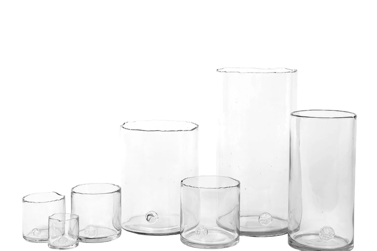WMG Glas-Zylinder mit Boden klar 7x7 cm