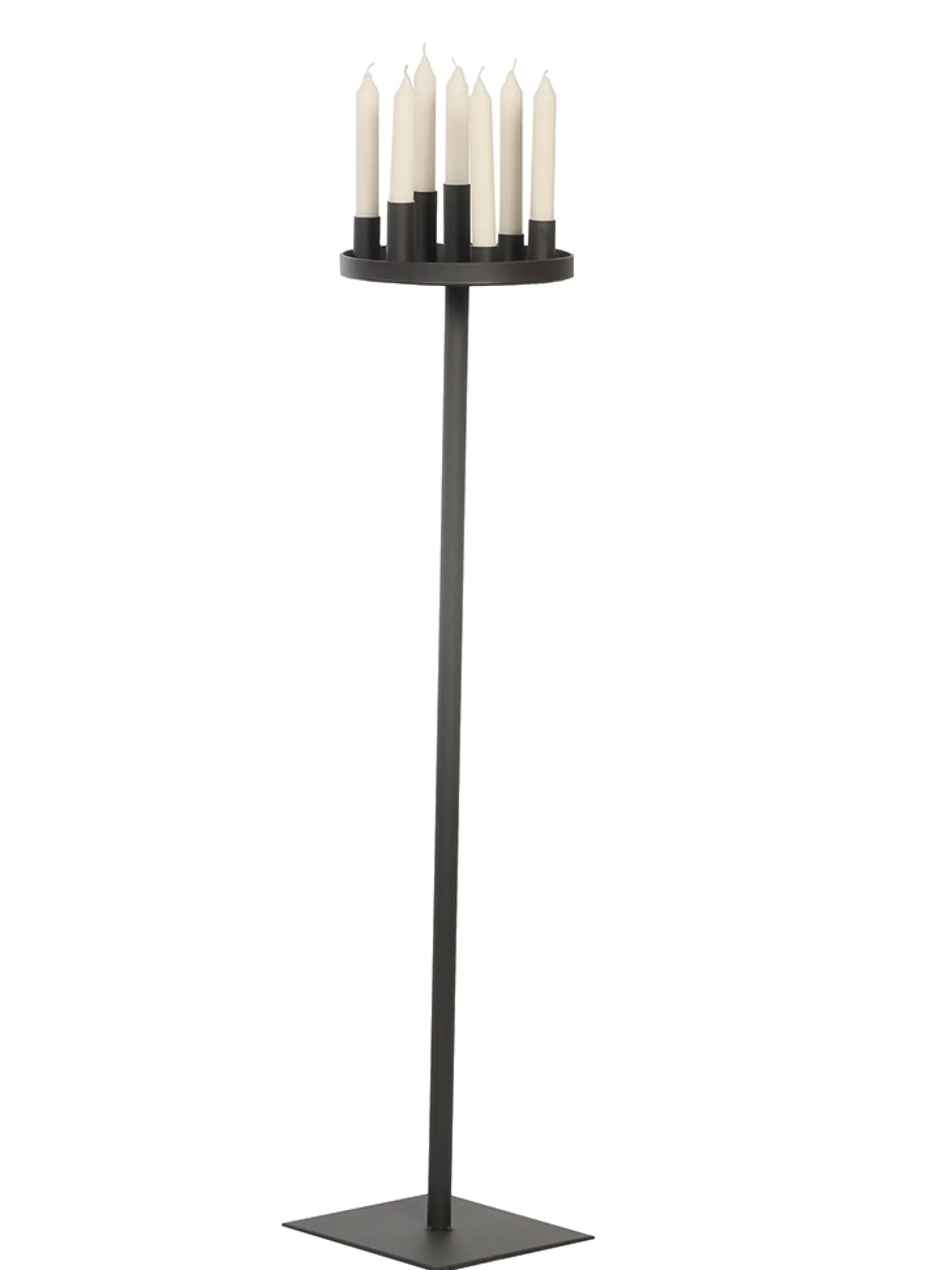 WMG Hochwertiger Kerzenhalter auf Ständer Eisen Rose, Höhe 100 cm