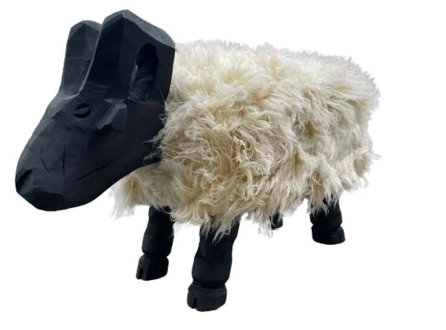 WMG Schaf -Bock Hocker Harald - schwarzer Schaf-Bock