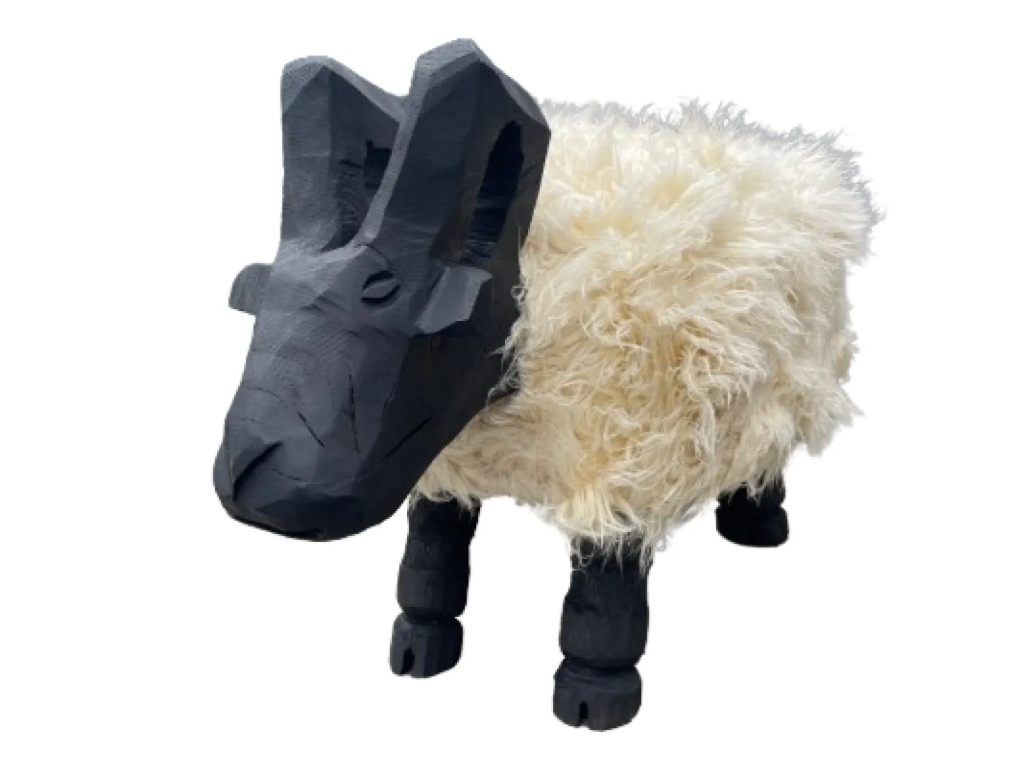 WMG Schaf -Bock Hocker Harald - schwarzer Schaf-Bock