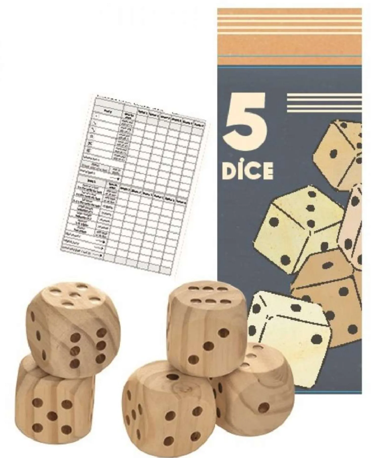 Egmont Toys Große Holzwürfel 5er-Set