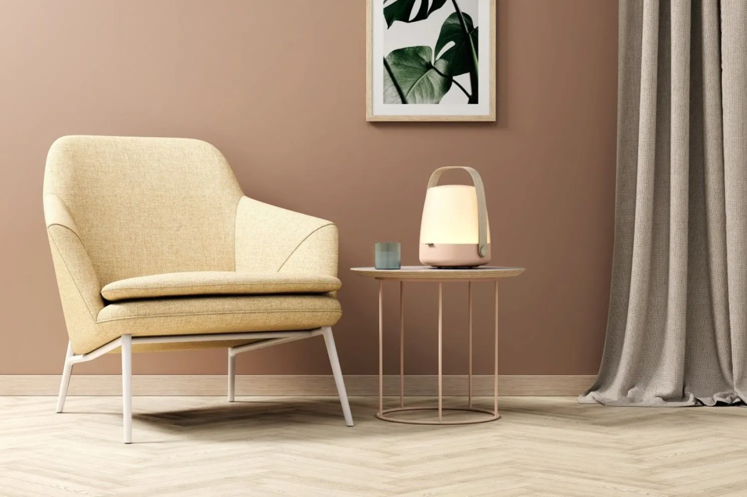 Kooduu Lite-Up dimmbare LED-Lampe Light rose