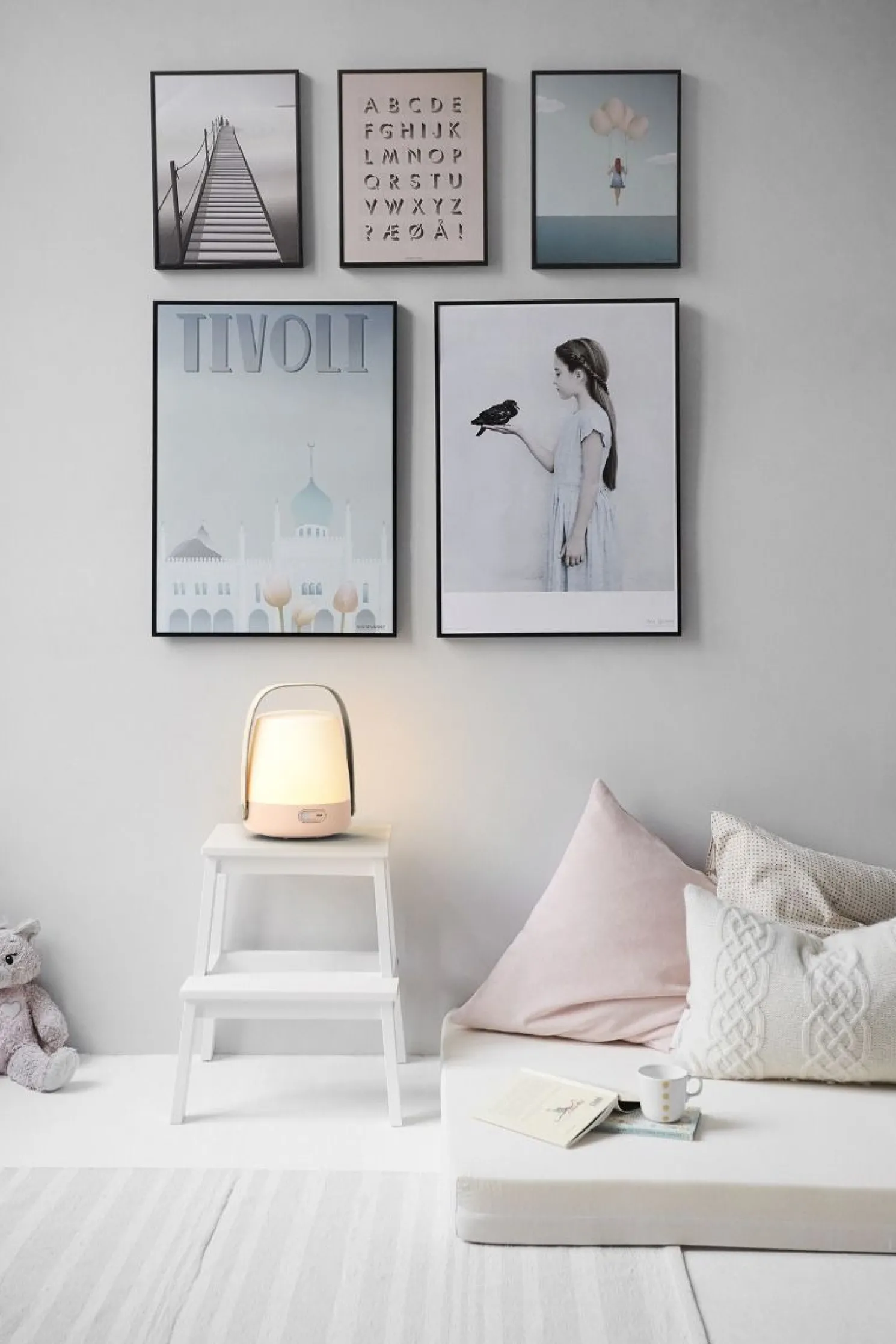 Kooduu Lite-Up dimmbare LED-Lampe Light rose