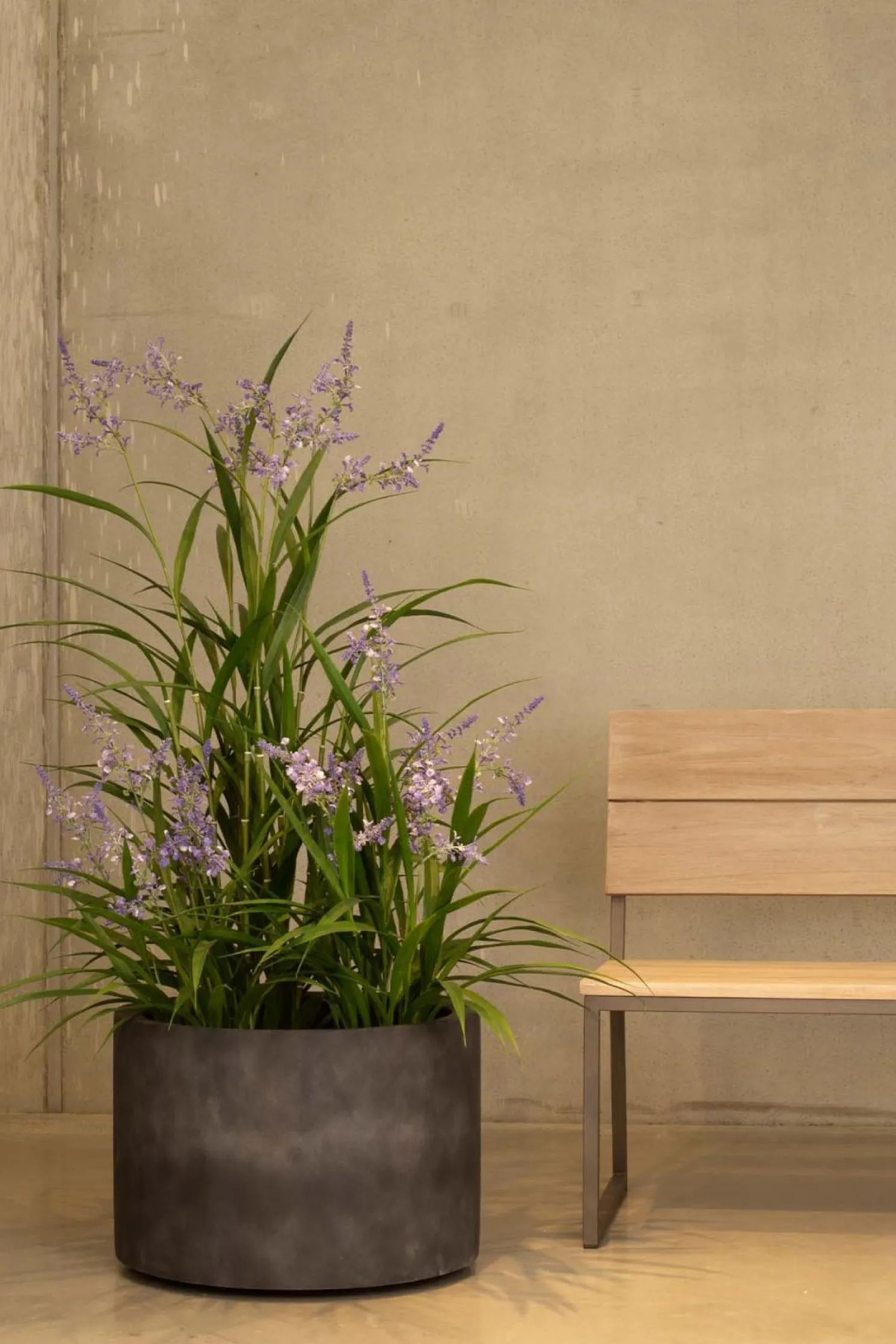 Fleur Ami Lavendel Kunstpflanze, 5 Blüten