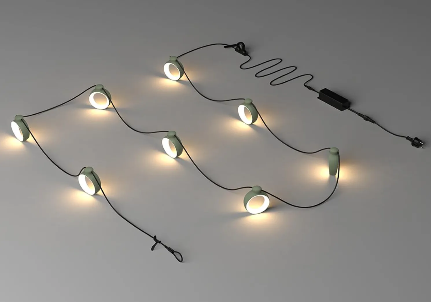 Fermob HOOPIK Lichterkette LED Outdoor 12 m Kaktus