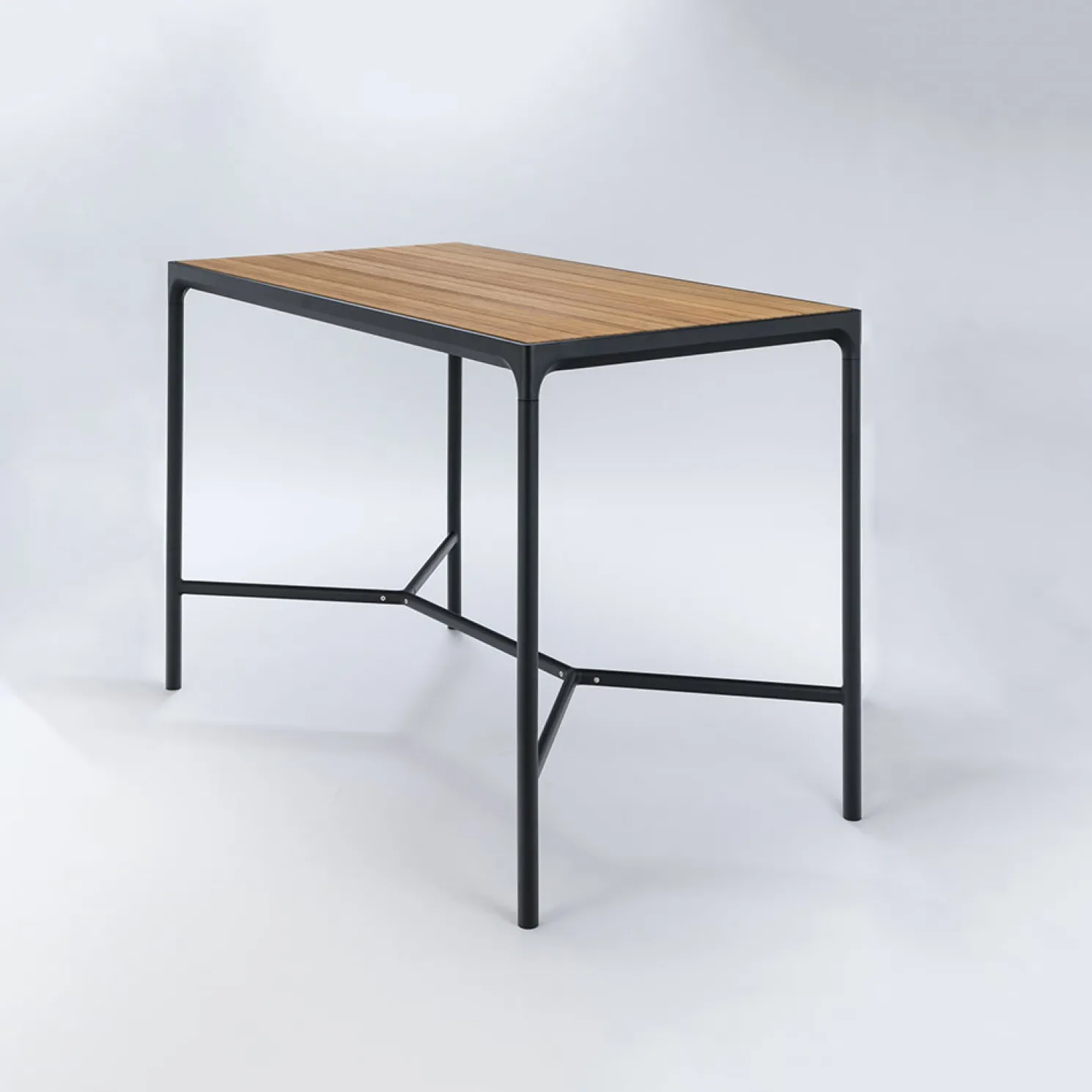 HOUE Outdoor Bartisch Four 90 x 160cm Bambus / Schwarz