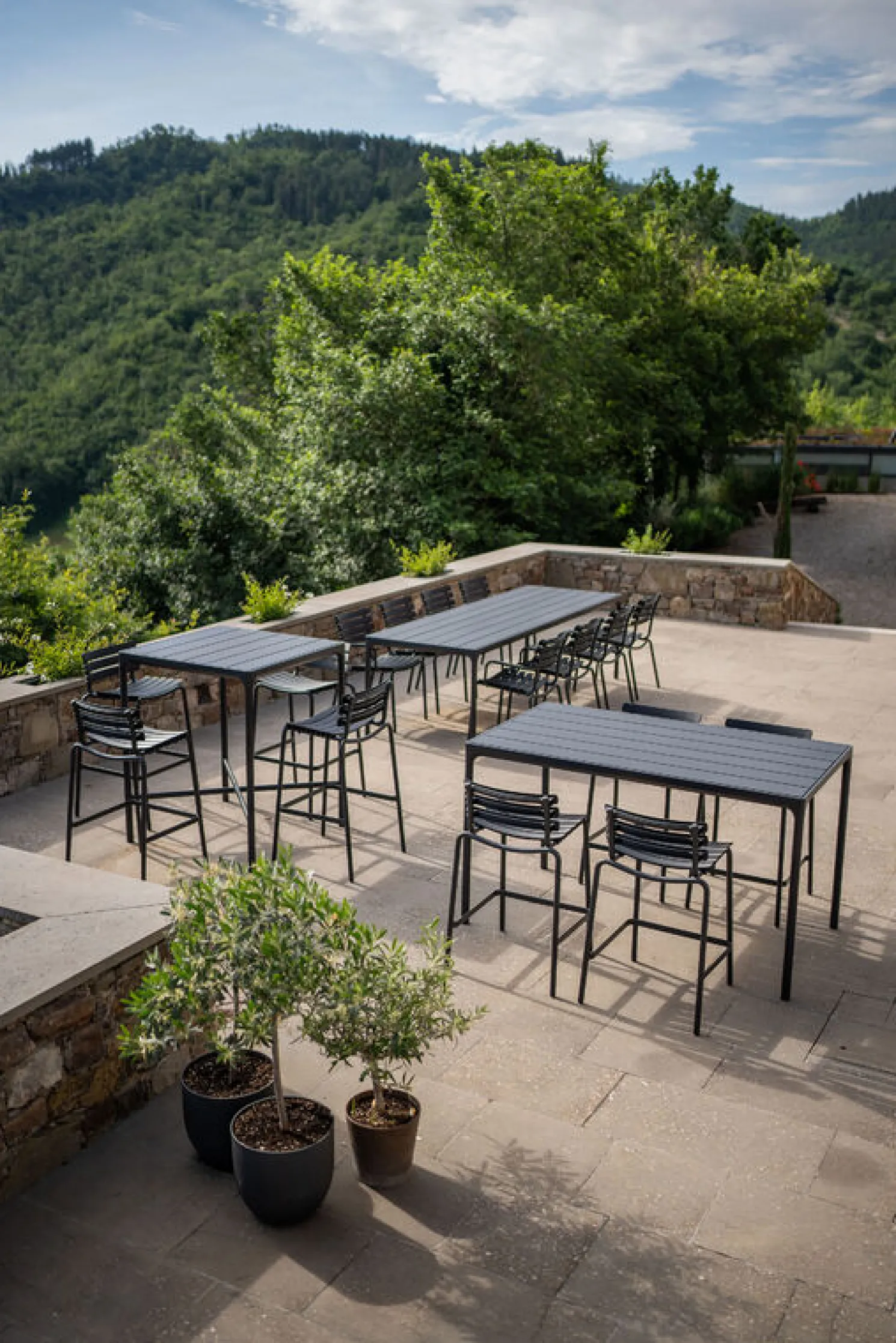 HOUE Outdoor Bartisch Four 90 x 160cm Bambus / Schwarz