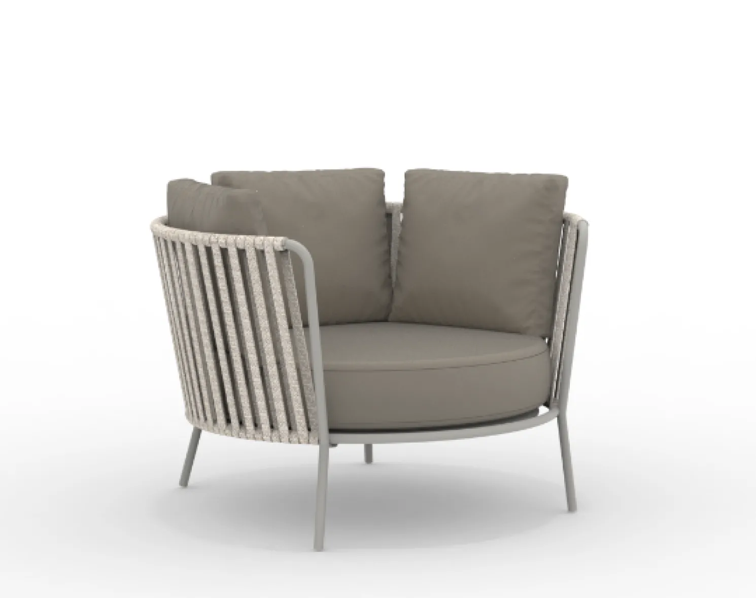vermobil Daisy Rope Maxi Lounge-Sessel schlamm, taupe
