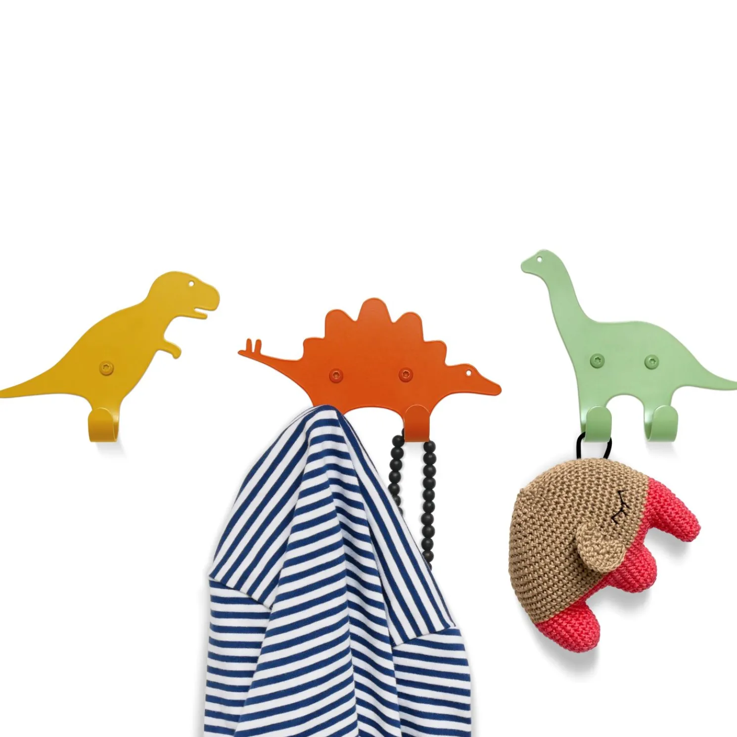 vonbox Wandhaken Zoo 3er Set Dino