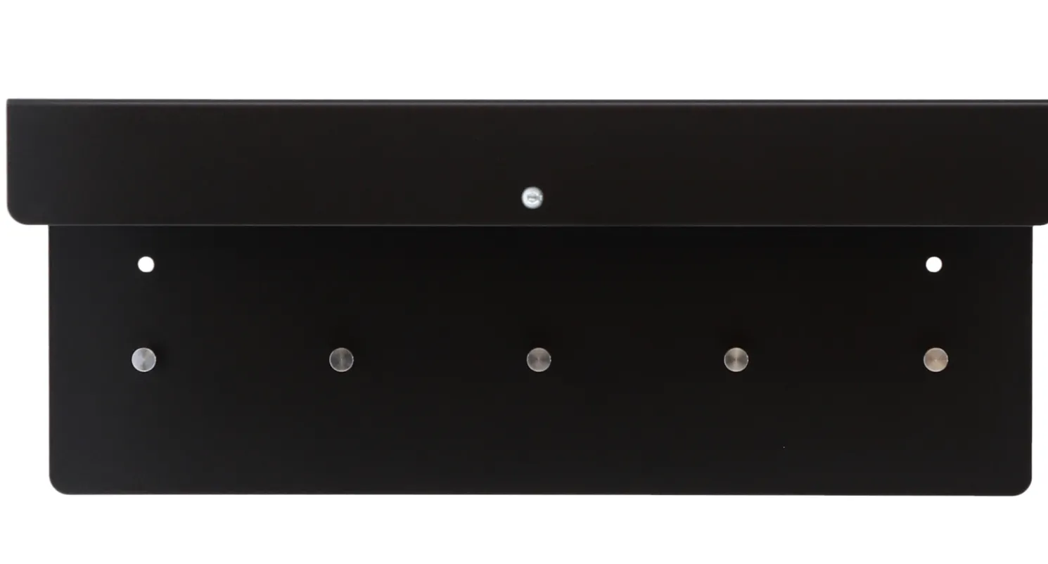 Jan Kurtz Wandgarderobe HANNI, Stahlblech pulverbeschichtet Schwarz