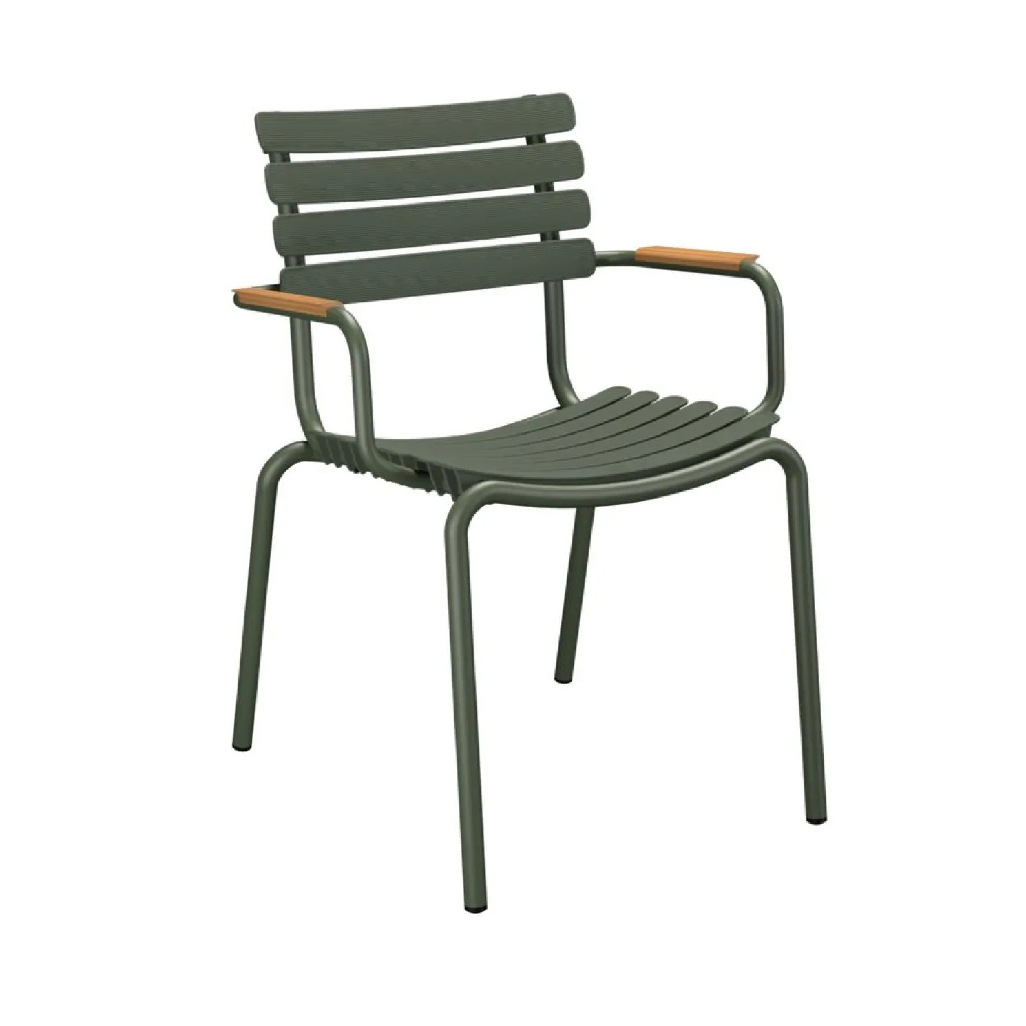 HOUE Outdoor Stuhl ReCLIPS grün Armlehnen Bambus